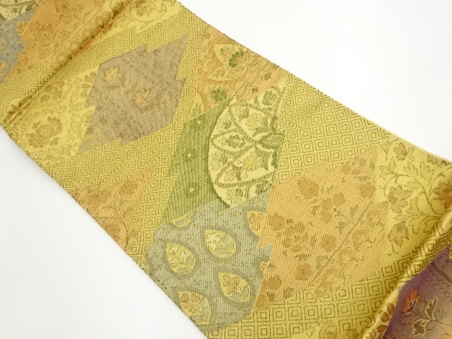 着物・帯 ] - 袋帯 佐賀錦松皮菱に草花・華文模様織出し袋帯 | 宗 sou